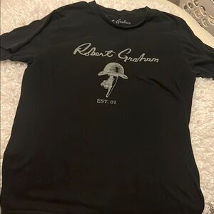 Robert Graham Black Casual Short Sleeve Tee